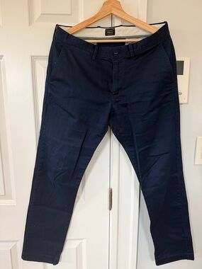 J. Crew Men's Navy Blue Chino Pants 32W 30L